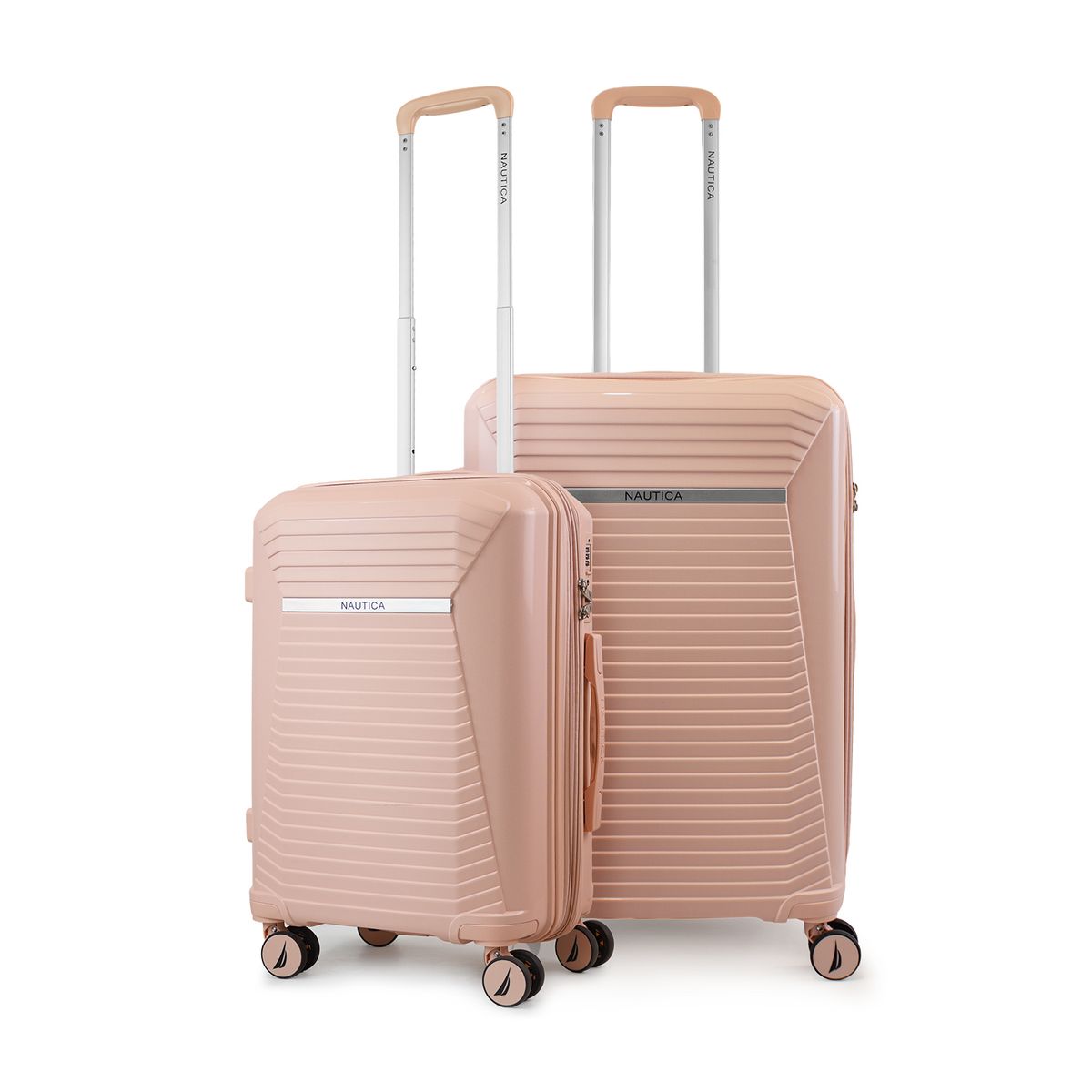 NAUTICA - Pack 2 maletas Nautica Niza cabina 10g y mediana 20kg rosado