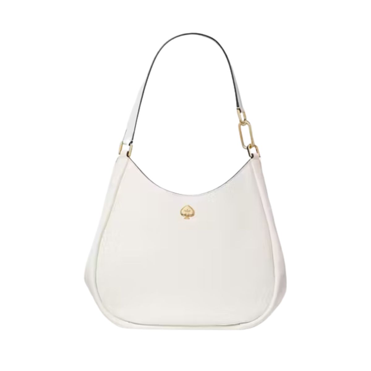 KATE SPADE - Cartera Kate Spade Kayla Grande 3 Separaciones de Cuero Blanca