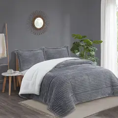 ANDES - PLUMON STRIPE GRIS 1.5 PL