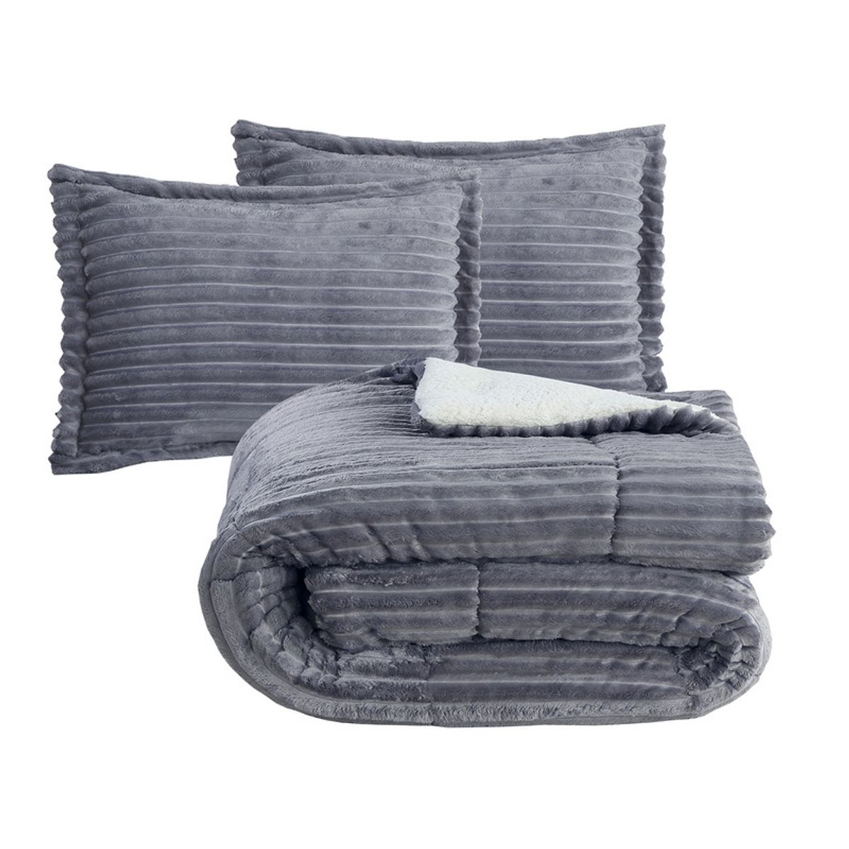 ANDES - PLUMON ANDES STRIPE GRIS 1.5 PL