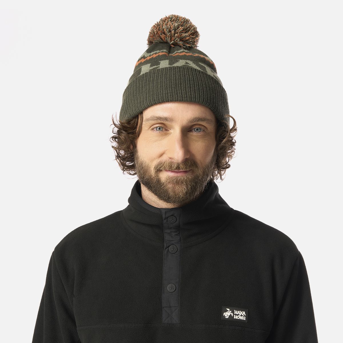 HAKA HONU - Gorro Unisex Yeco Logo Verde Militar Haka Honu