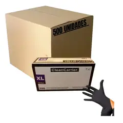 CLEANCARRIER - Guantes Nitrilo Negro Sin Polvo Talla Xl 1000u