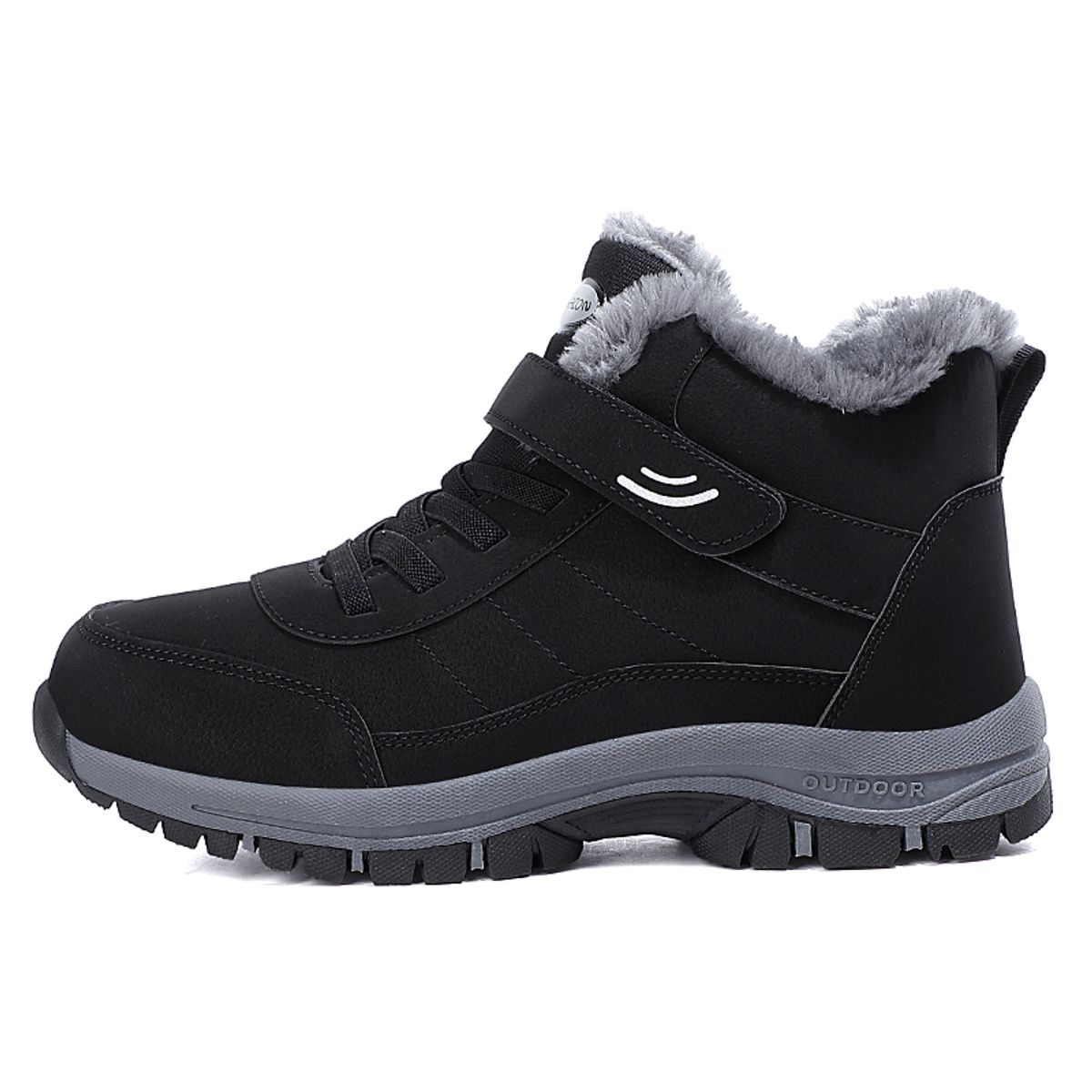 SHANDIAN - zapatos Outdoor Forradas Hombre Negro