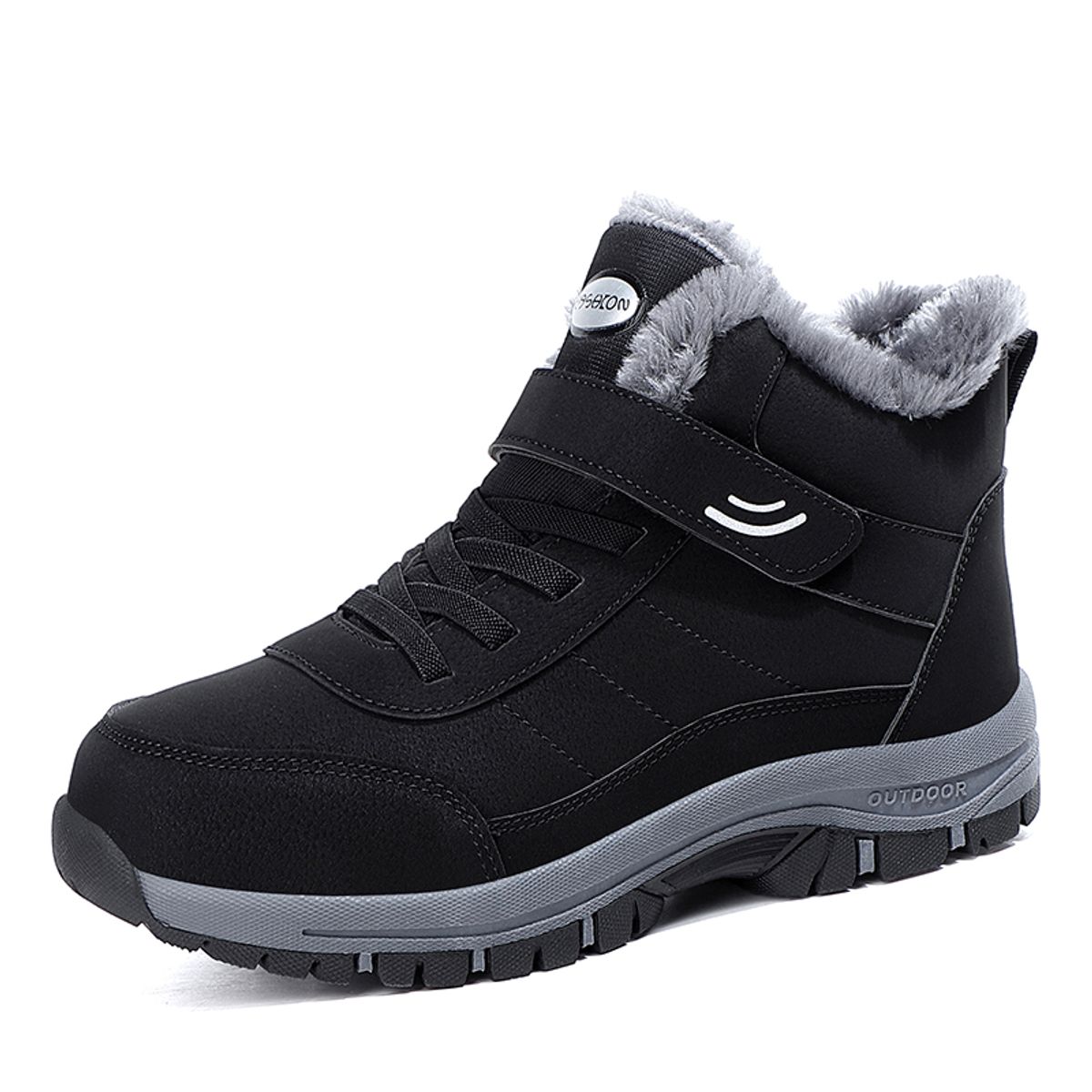 SHANDIAN - zapatos Outdoor Forradas Hombre Negro