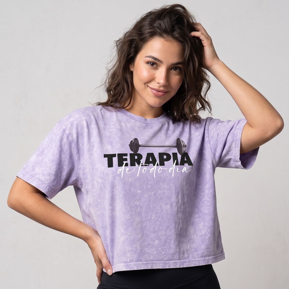 DEXUZ - Polera Mujer Terapia - Prelavada Soft Training Comfort