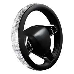 GENERICO - Funda Cubre Volante con Brillos Tipo Diamante Auto Camionet