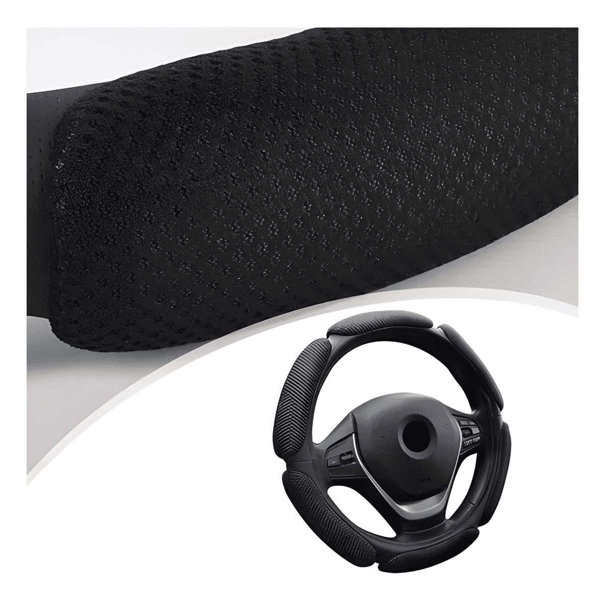 GENERICO - Funda Cubre Volante Universal 3d Acolchado Antideslizanter&