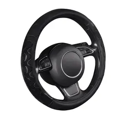 GENERICO - Funda Cubre Volante Auto Eco Cuero Goma Deportivo Negro