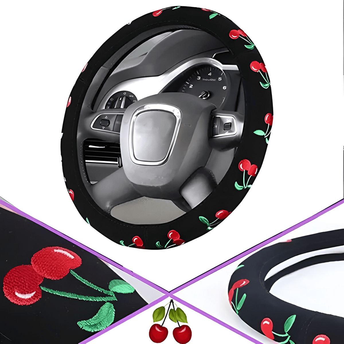 GENERICO - Funda Cubre Volante Diseños Mujer 3d Pro