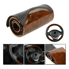 GENERICO - Funda Cubre Volante Cosido Antirresbalante para Auto Luxury