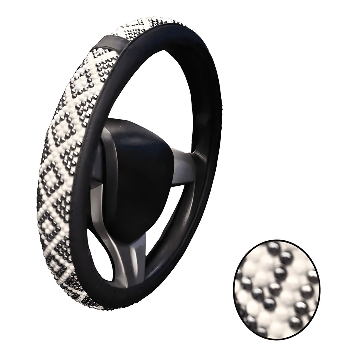 GENERICO - Funda Cubre Volantes Accesorios para Auto Diamante Redondo