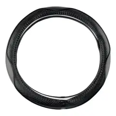 GENERICO - Funda Cubre Volante + Gom Int.blanca 38tipod y 36cm Negro