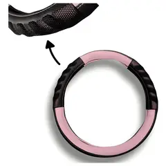 GENERICO - Funda Cubre Volante Femenina Eco Cuero Goma Antideslizante