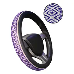 GENERICO - Funda Cubre Volantes Accesorios Auto Diamante Redondo