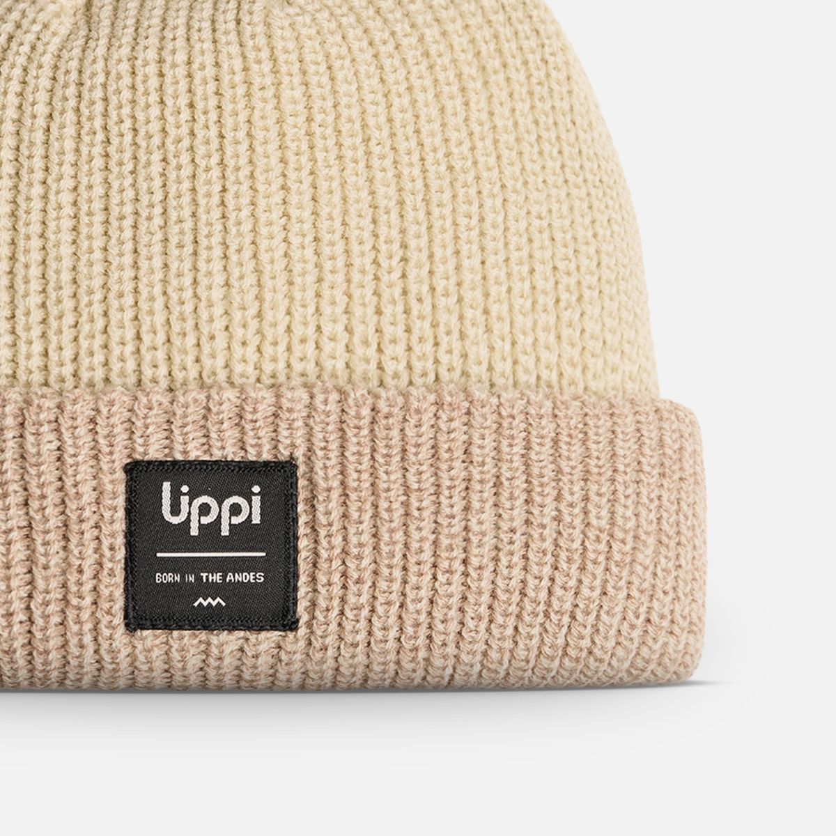 LIPPI - Gorro Unisex Fly Line Pom Blend-Pro Beanie Crema Melange  Lippi