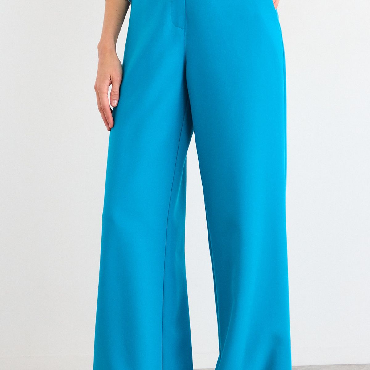 IO - Pantalon Liso Mujer Celeste Io