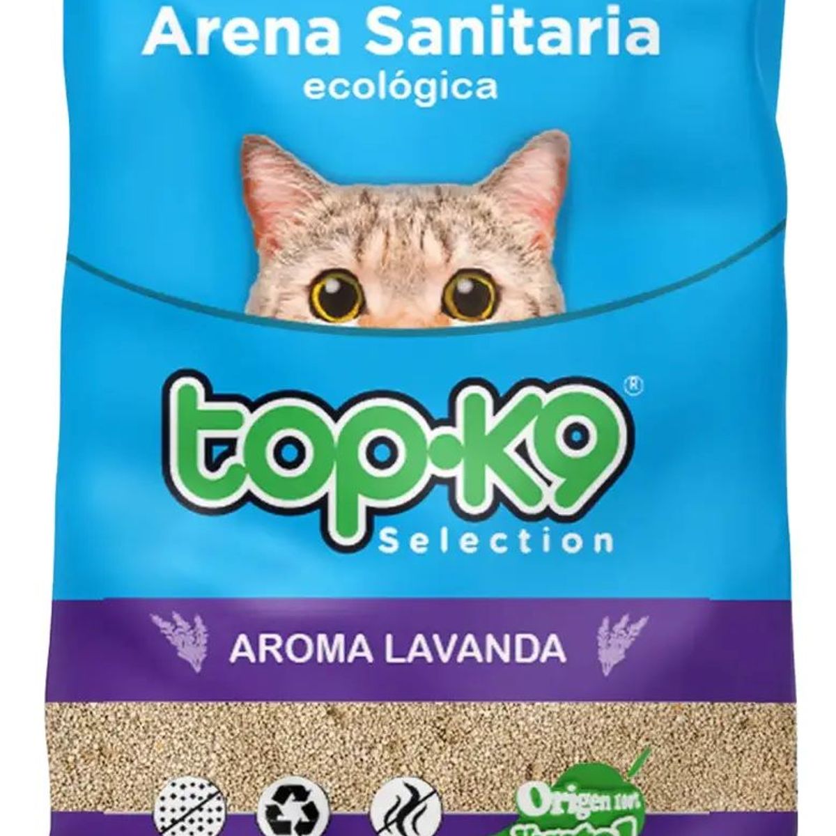METALFER - Arena Sanitaria Ecológica Top-k9 10 Kg Aroma Lavanda