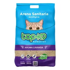METALFER - Arena Sanitaria Ecológica Top-k9 10 Kg Aroma Lavanda