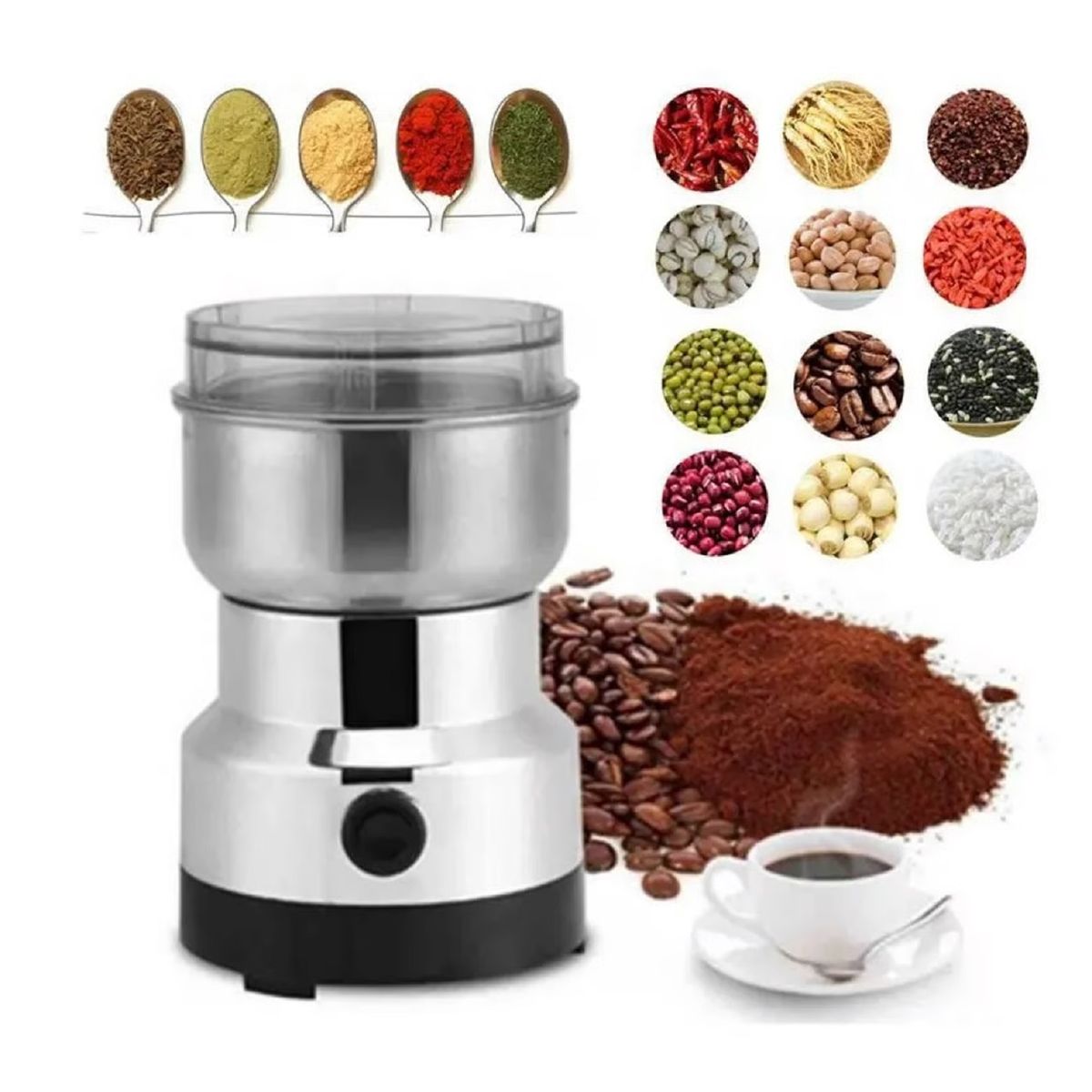 GENERICO - Moledor Molinillo Electrico  para  Cafe  Granos y  Semilla