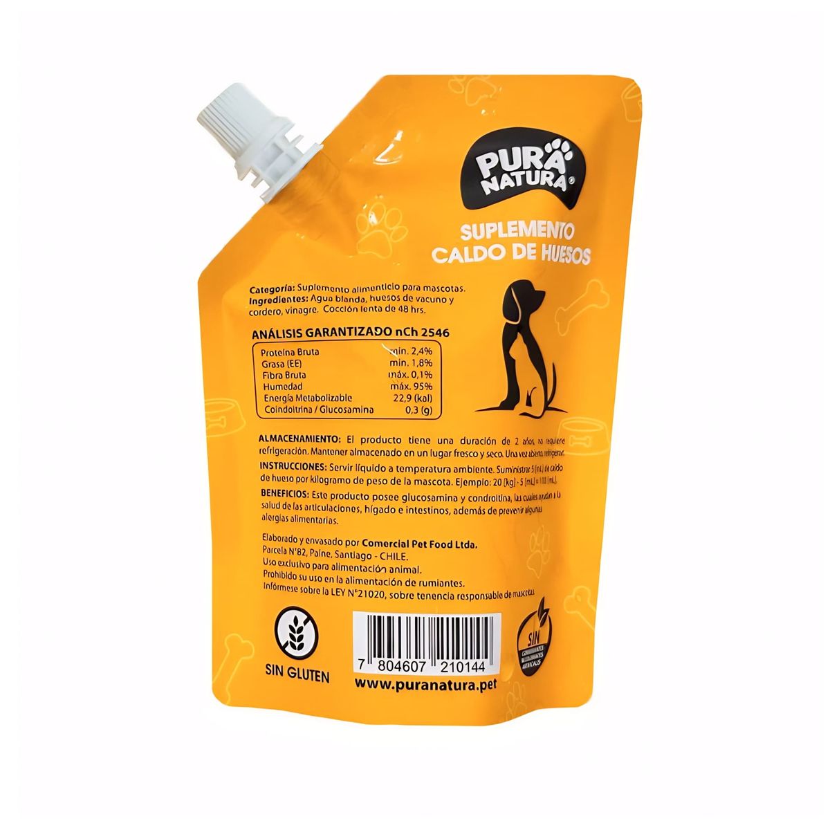 GENERICO - Caldo de huesos para perro y gato Pura Natura