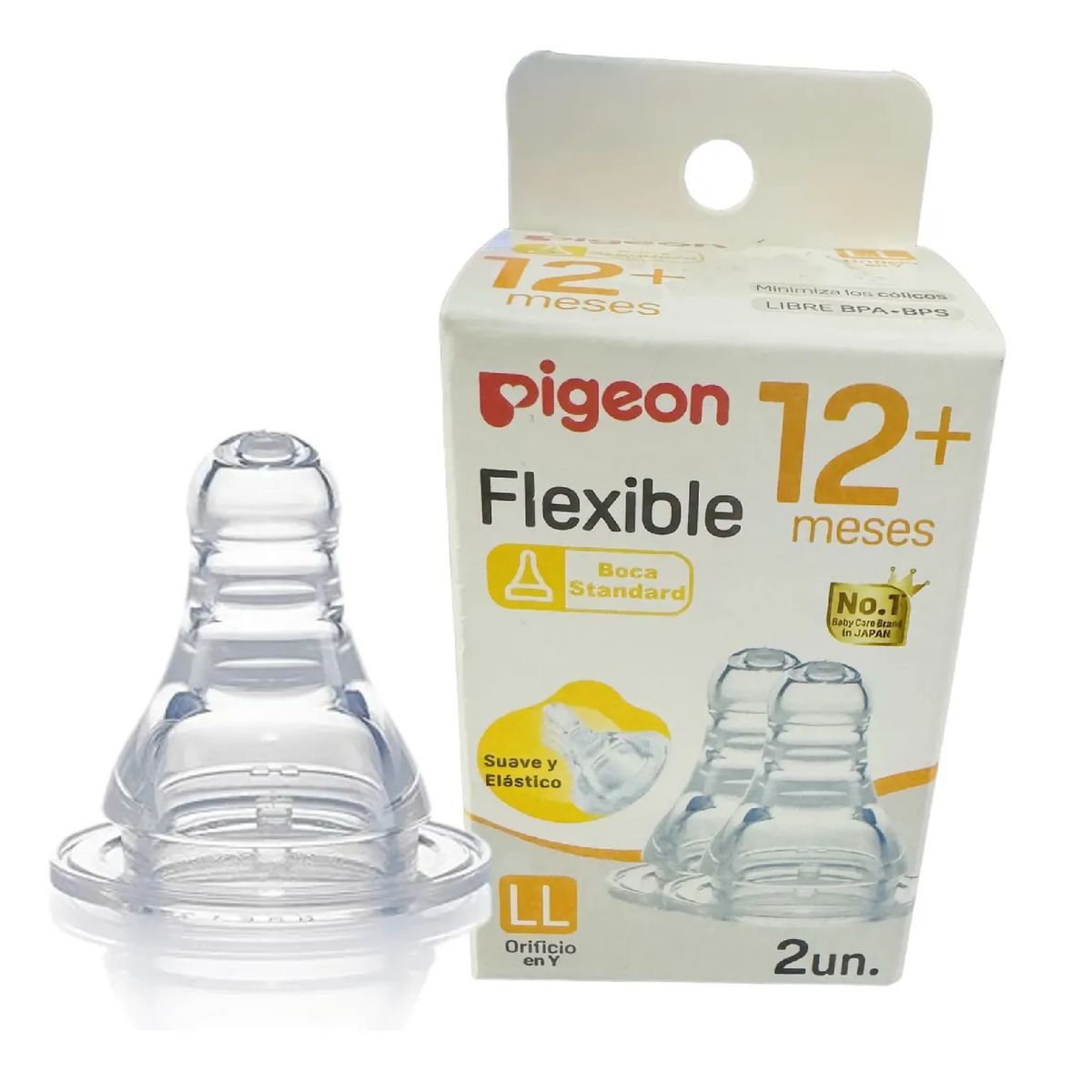 PIGEON - Tetina Pigeon Boca Estandar Talla Ll Silicona Anticolico