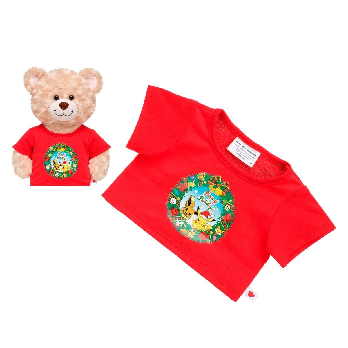 ANSALDO - Polera Navidad Pokemon 2023 Build-a-bear