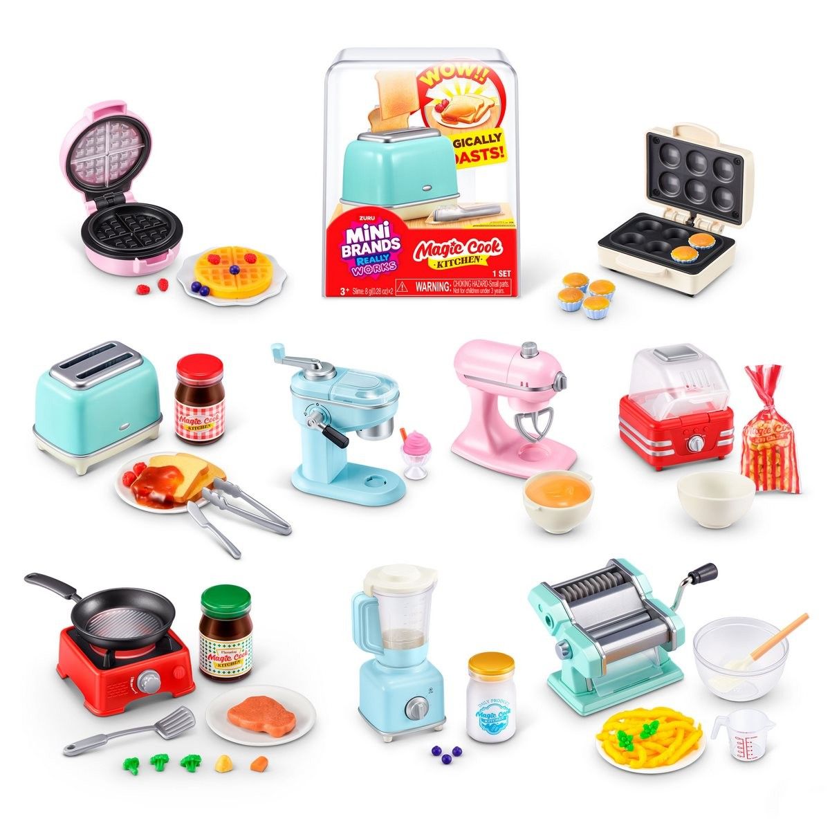 ANSALDO - Capsula Mini Brands con 9 Sorpresas Cocina Magica de Zuru -