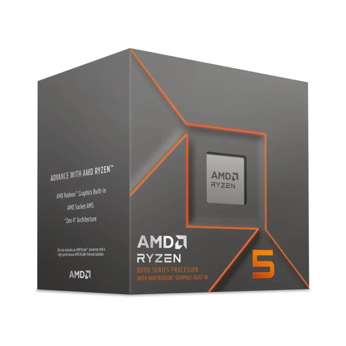 AMD CORP - Procesador AMD Ryzen 5 8500G, AM5, 6 Nucleos, 12 Hilos
