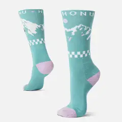HAKA HONU - Calcetines Mujer Arriero Turquesa