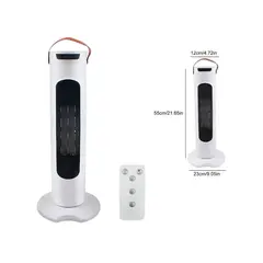 GENERICO - Ventilador Calefactor Vertical Aire Frio Caliente 2000w