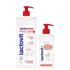 LACTOVIT - Pack Crema Corporal 1L + Gel íntimo Reparador 250ml