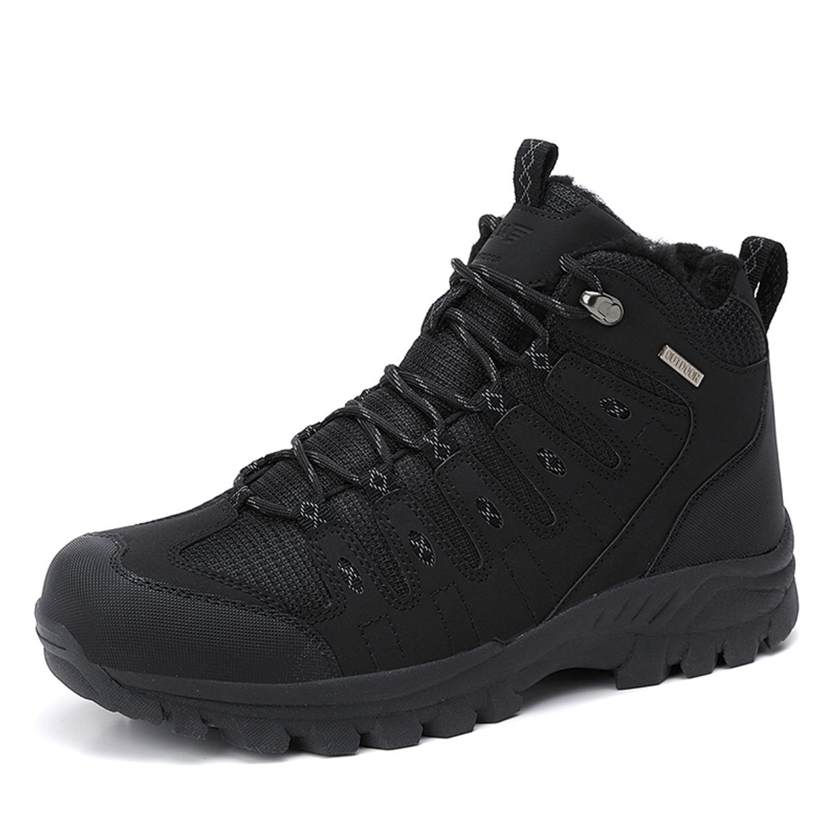 SHANDIAN - zapatos Outdoor Forradas Hombre Negro