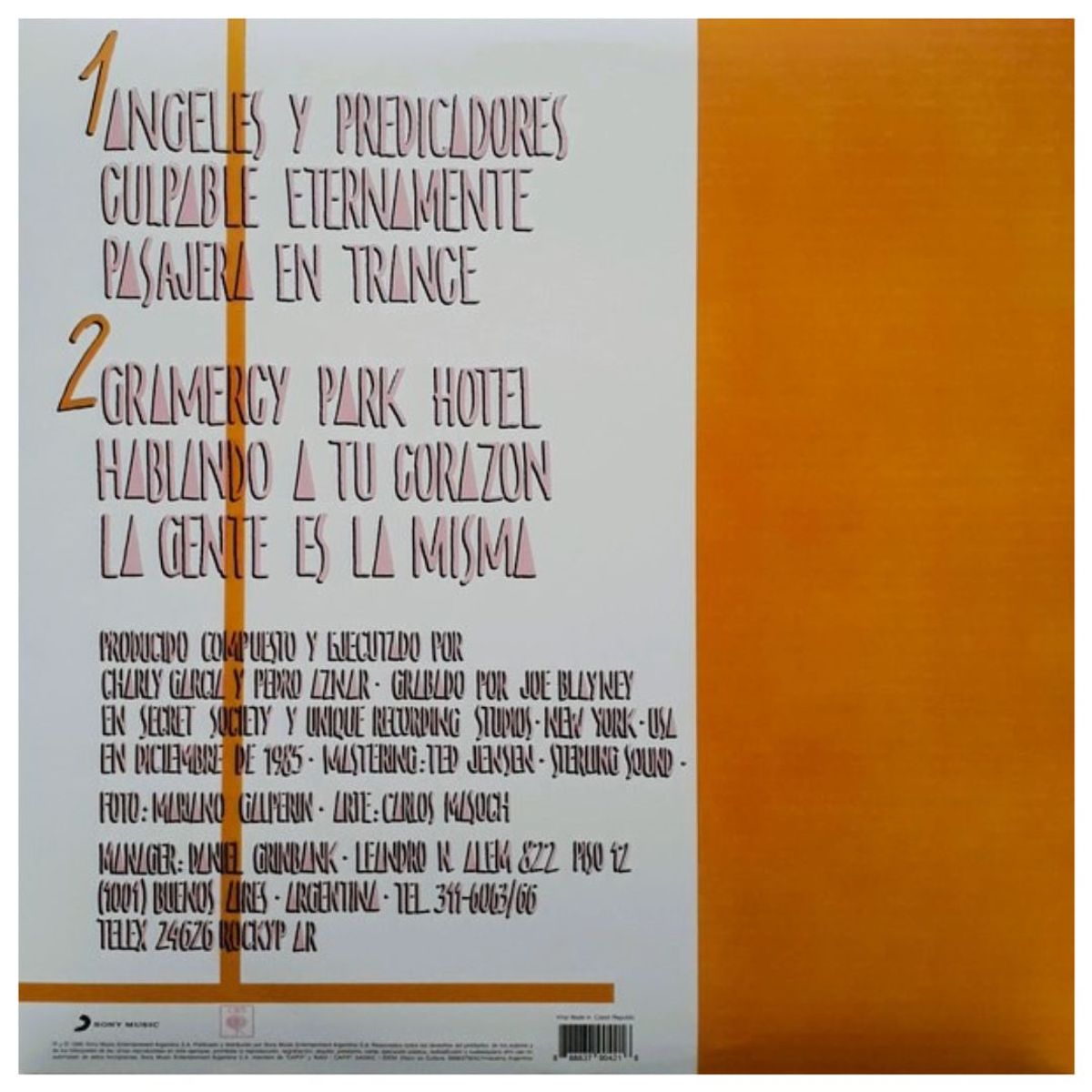 GENERICO - CHARLY GARCIA & PEDRO AZNAR - TANGO / VINILO