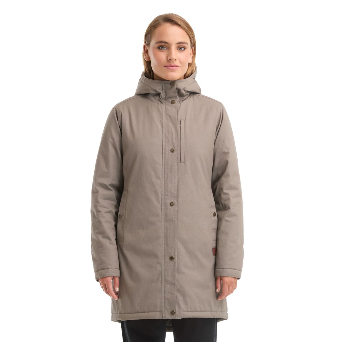 PANAMA JACK - Chaqueta Mujer Canvas Water Repellent Larga Gris Panama Jack
