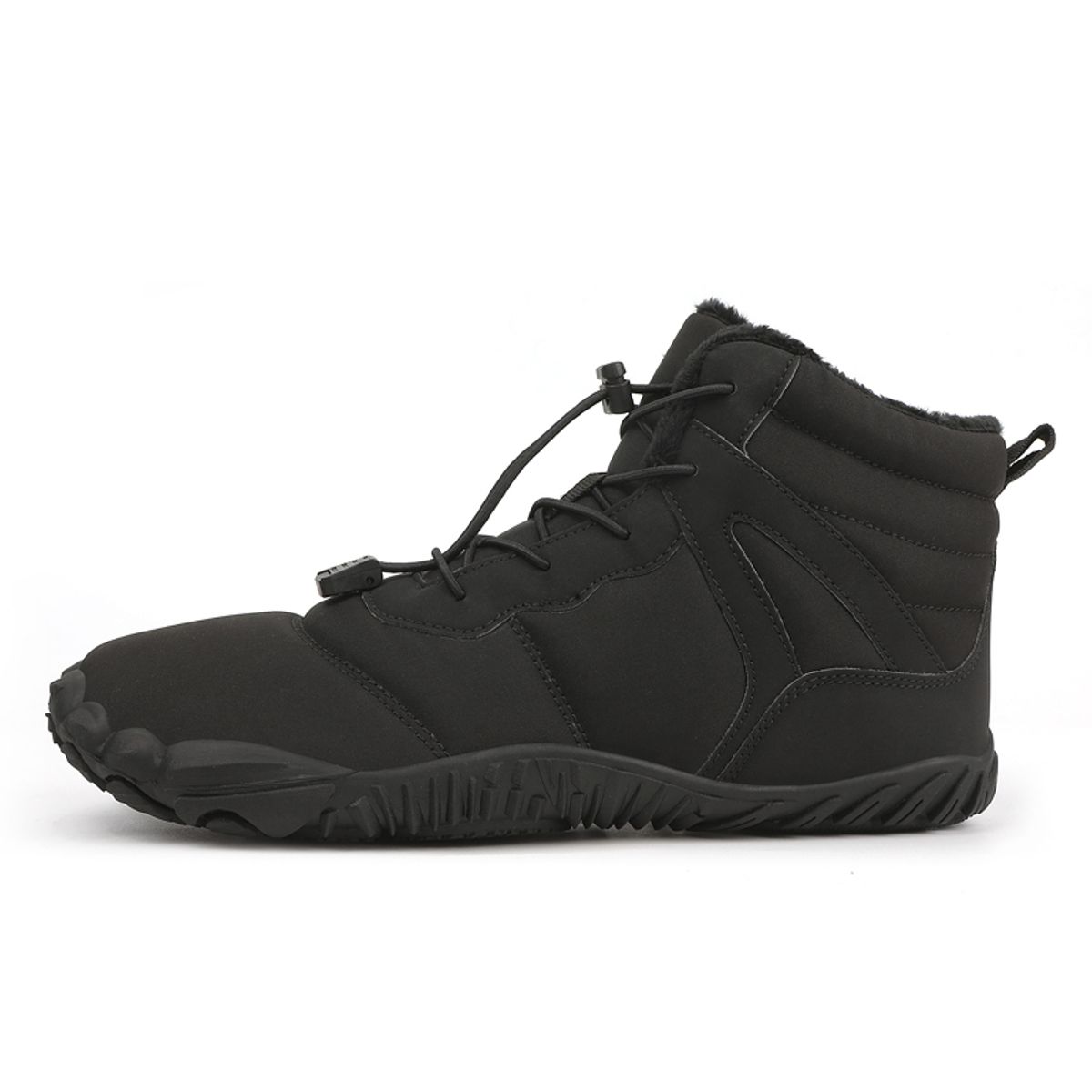 SHANDIAN - Botines Forrados Casual Hombre Negro