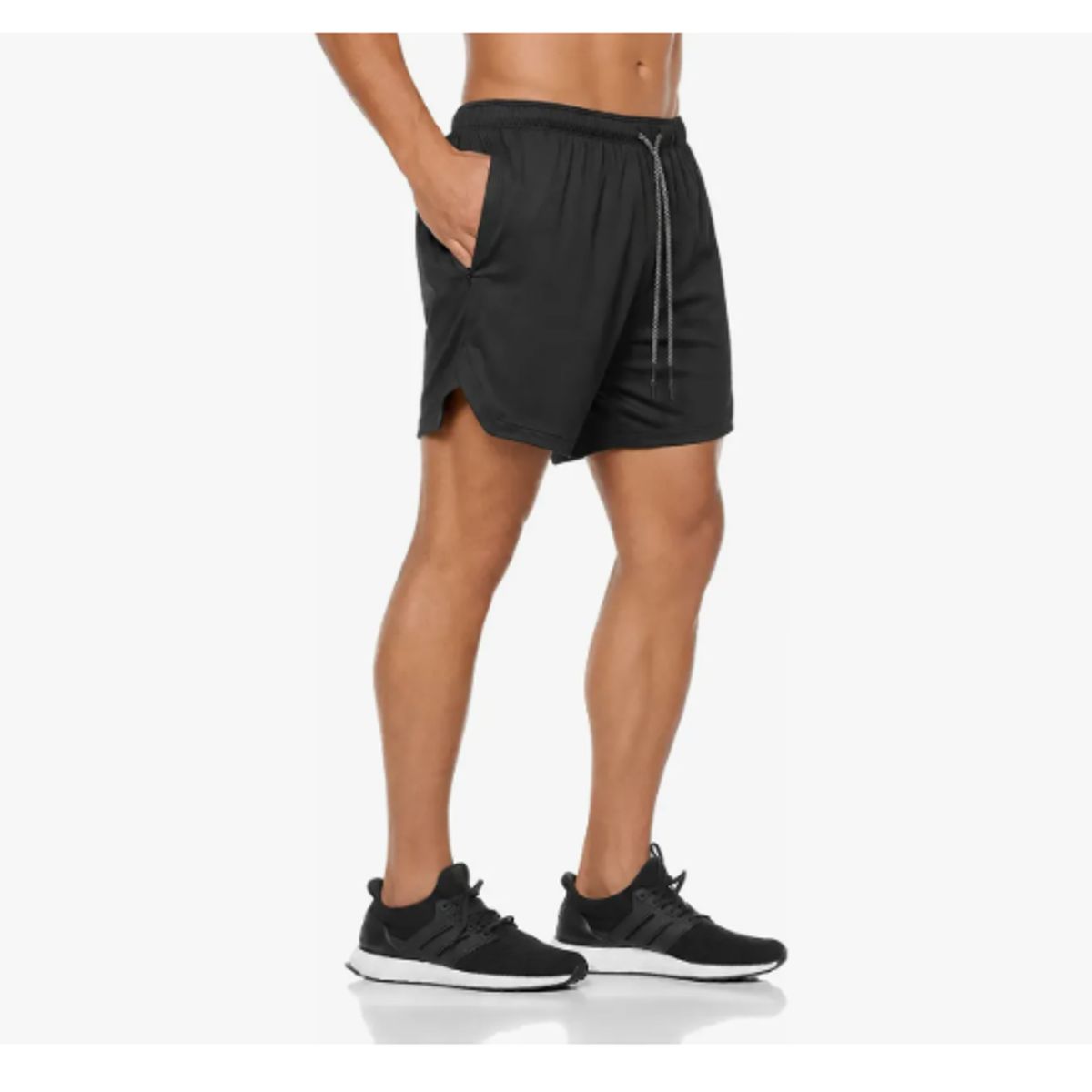 GENERICO - Short Deportivo Hombre Pantalones Cortos Secado Rápido Sport NEGRO