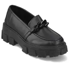 NEW WALK - Mocasin Mujer Negro
