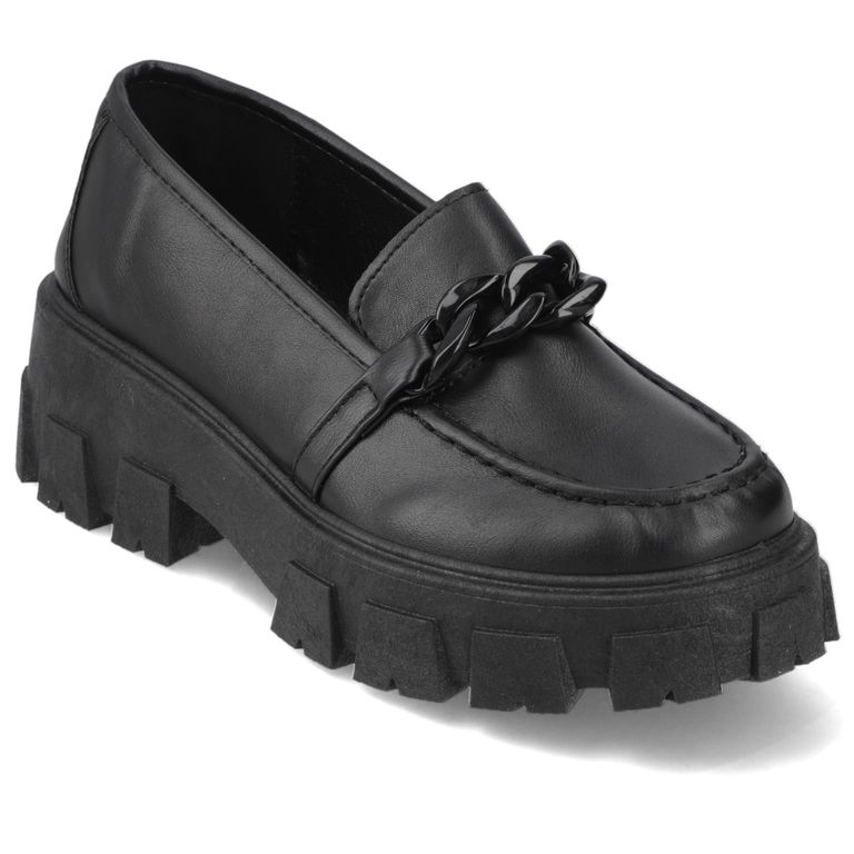 Mocasin Mujer Negro