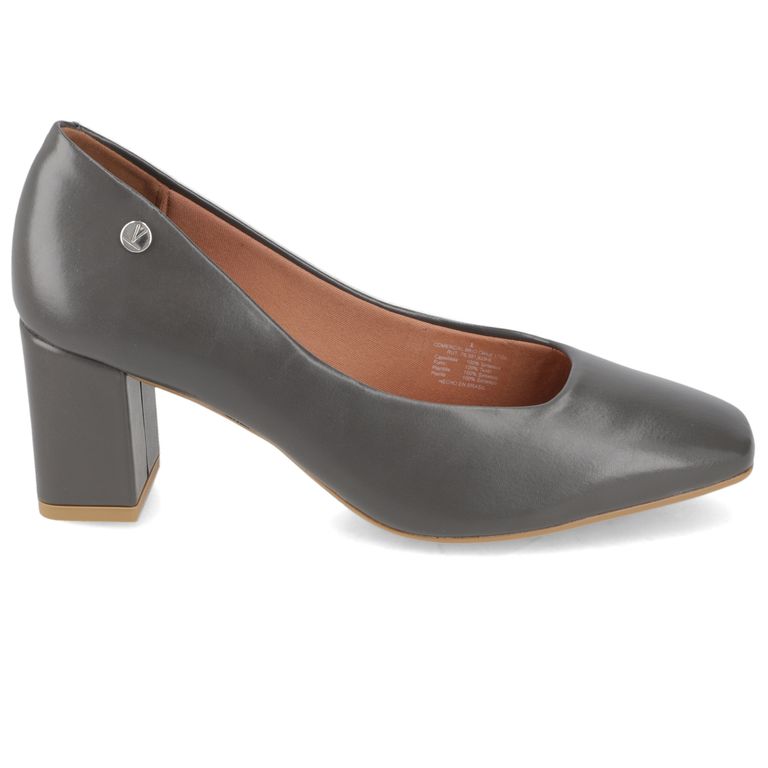 Zapato Taco cuadrado Gris