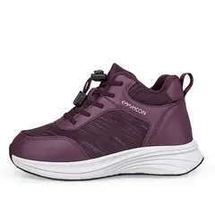 SHANDIAN - Zapatillas Forradas Casual Mujer Morado