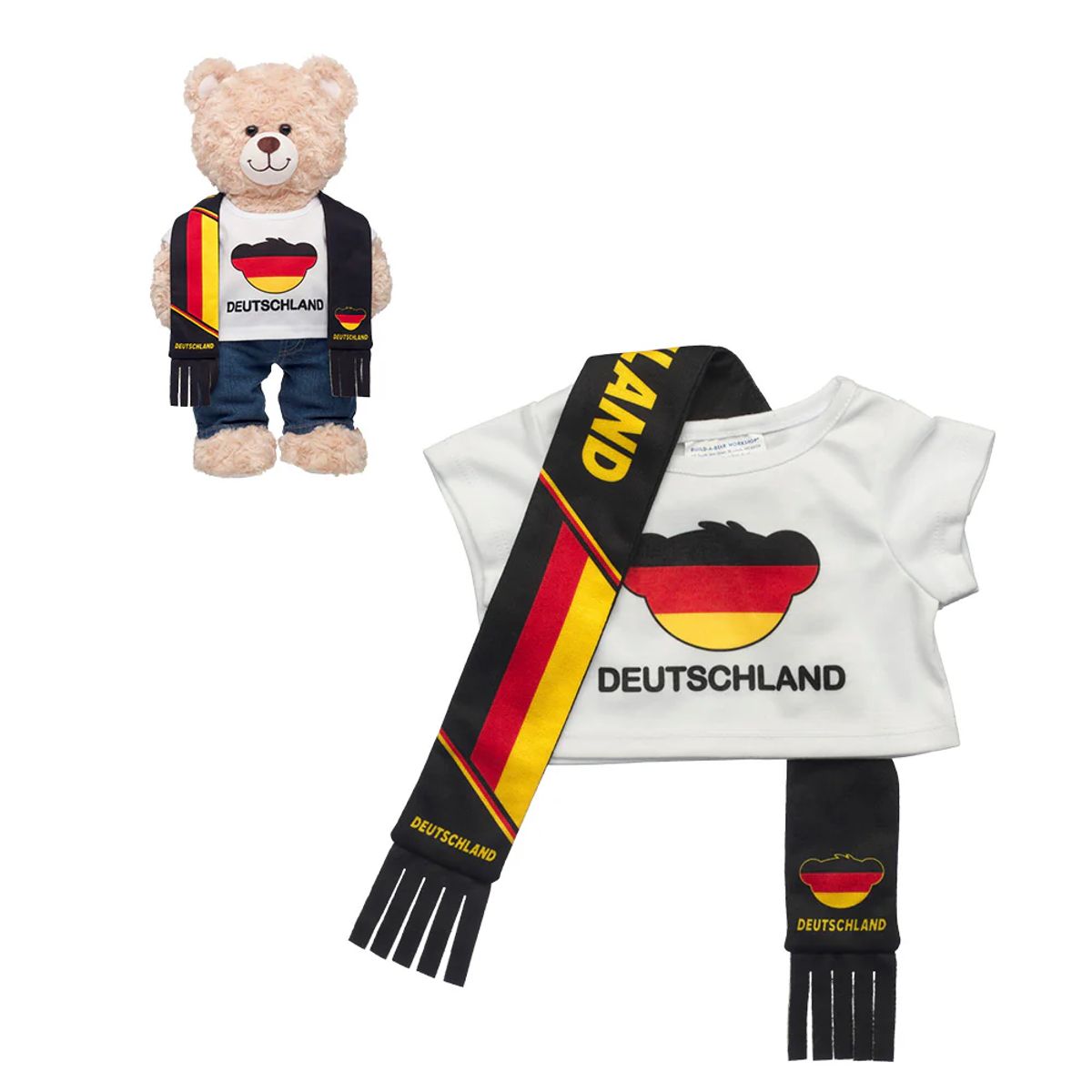 ANSALDO - Set Polera y Bufanda Alemania Build-a-bear