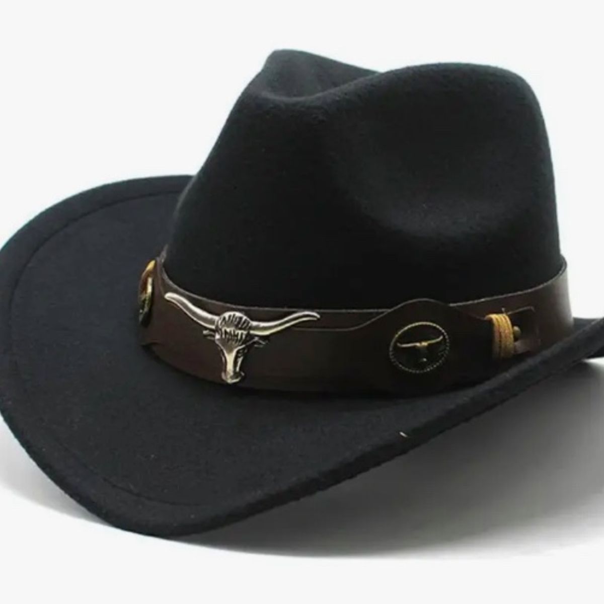 GENERICO - Sombrero Vaquero Texano Negro