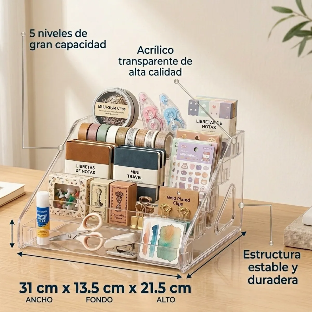 ARMONIA - Organizador de 5 niveles Articulos escolares 781