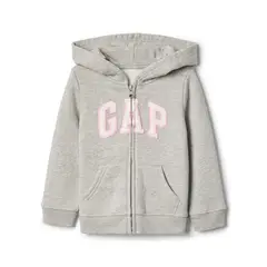 GAP - Polerón Logo Heather Full Zipper Gris