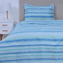 MASHINI - Quilt Cord Estampado Infantil 1.5 Plazas Rodrigo