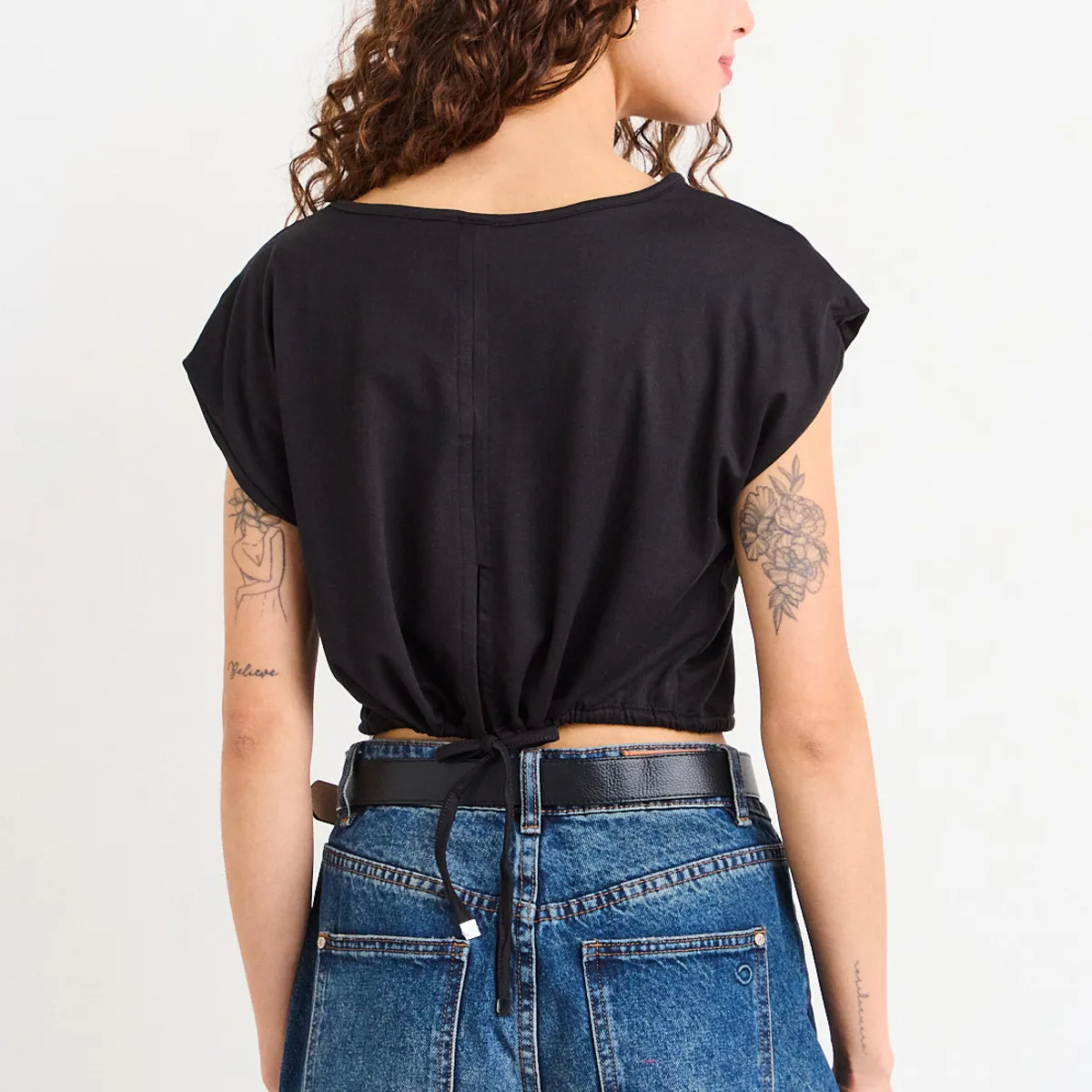 IO - Polera Lisa Mujer Negro Io