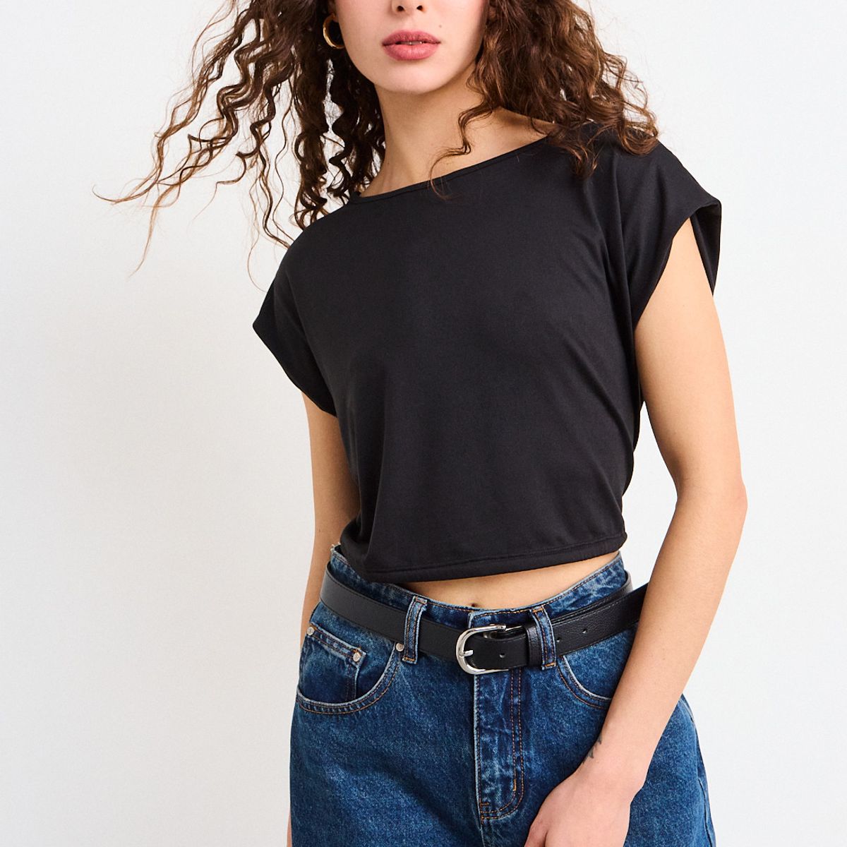 IO - Polera Lisa Mujer Negro Io