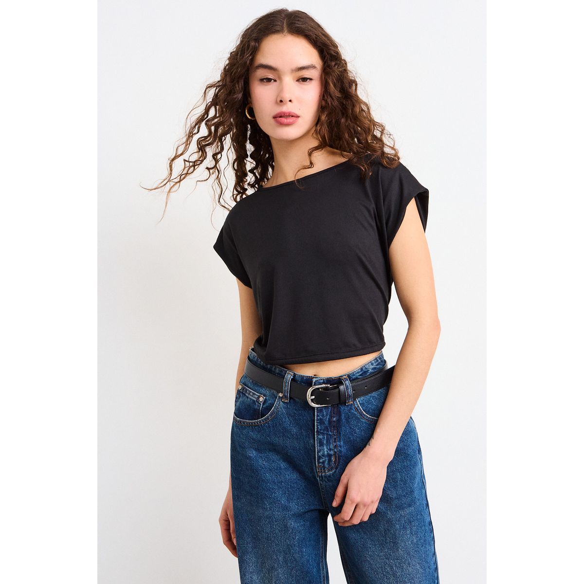 IO - Polera Lisa Mujer Negro Io