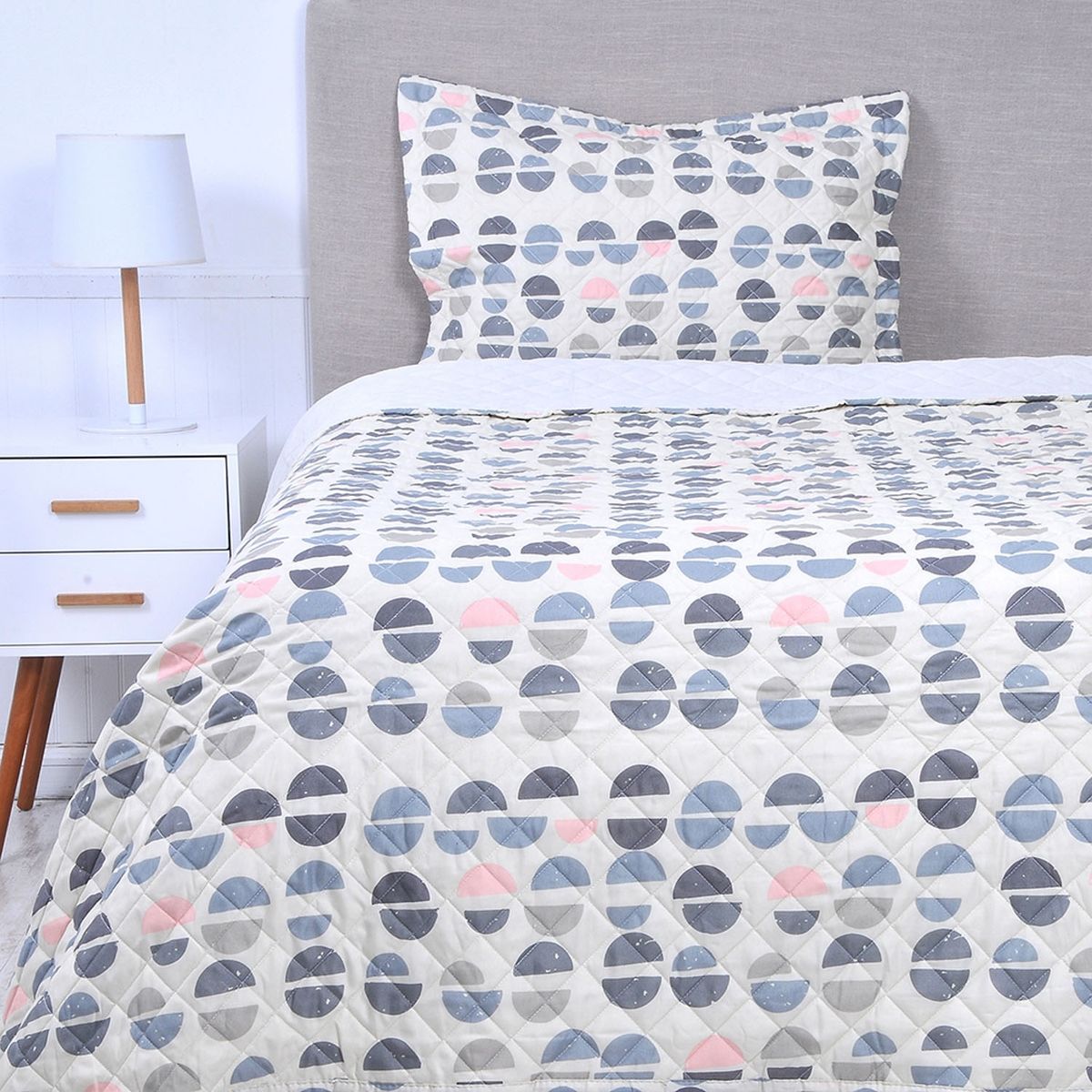 MASHINI - Cubrecama Cosido Clouds Mashini