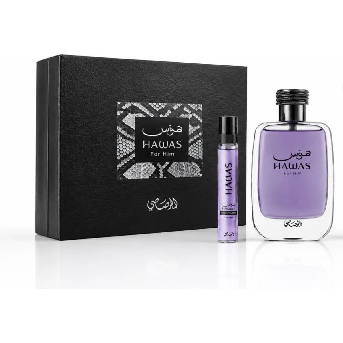 RASASI - Set Rasasi Hawas For Him Edp 100 Ml + Edp 10 Ml + Gel 60Ml